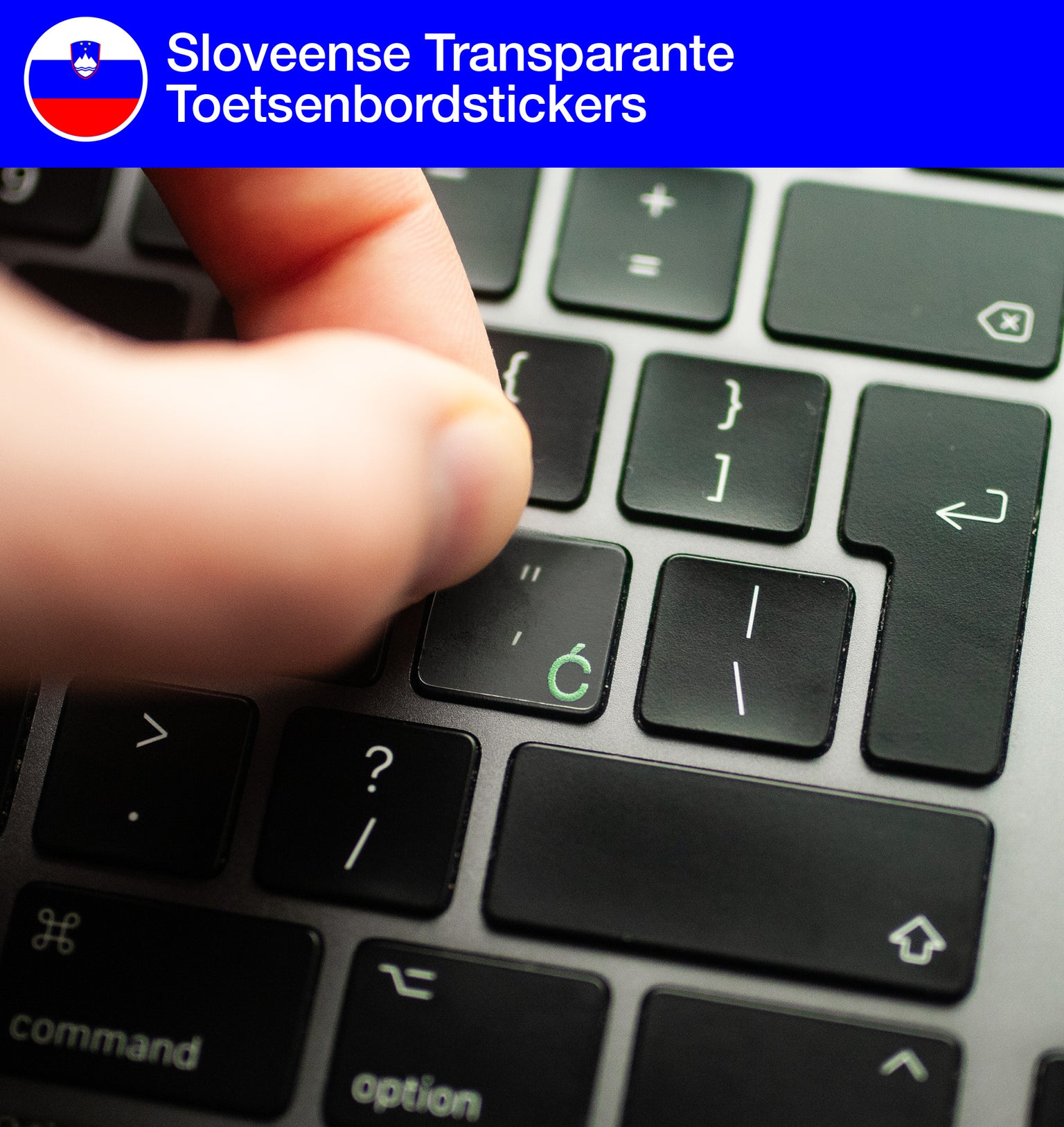 Sloveense Transparante Toetsenbordstickers