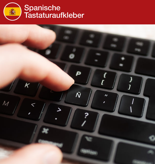 Spanische Tastaturaufkleber