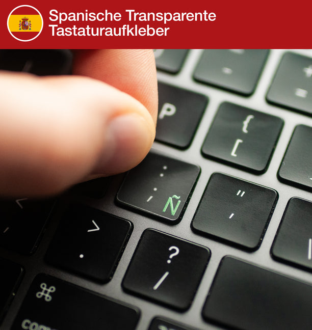 Spanische Transparente Tastaturaufkleber