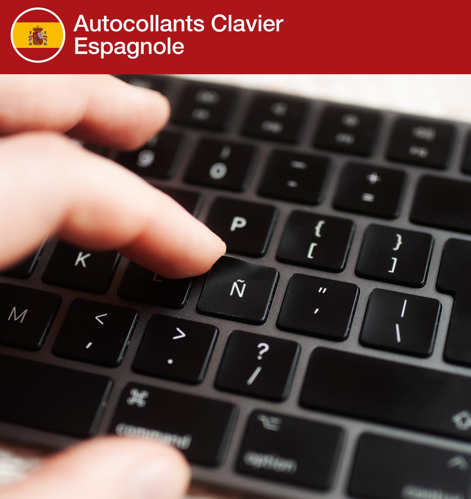 Autocollants clavier espagnol Macbook Pro ou Macbook Air