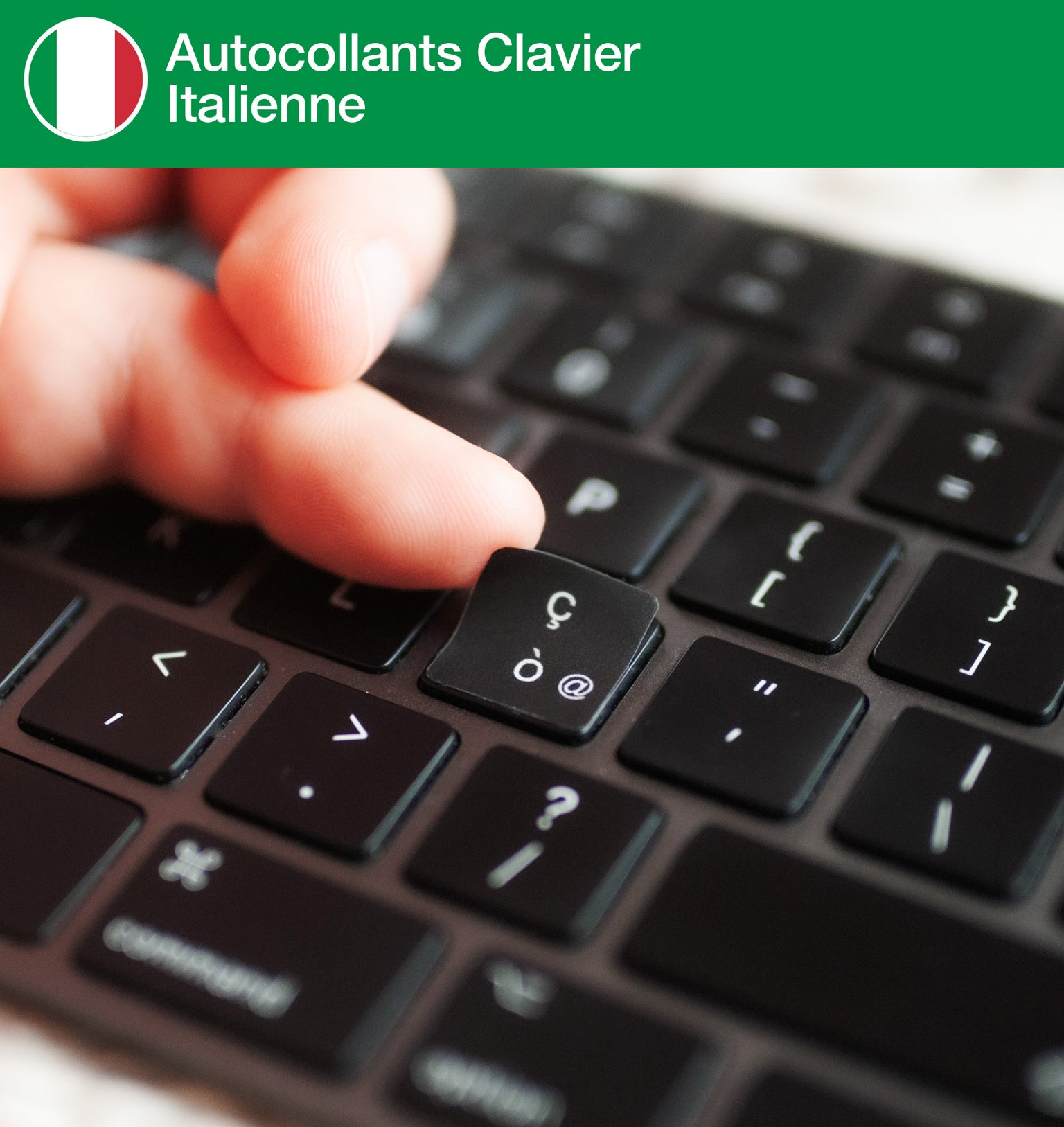 Stickers Autocollants Clavier Italienne