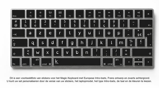 Toetsenbordstickers voor Dyslexie
