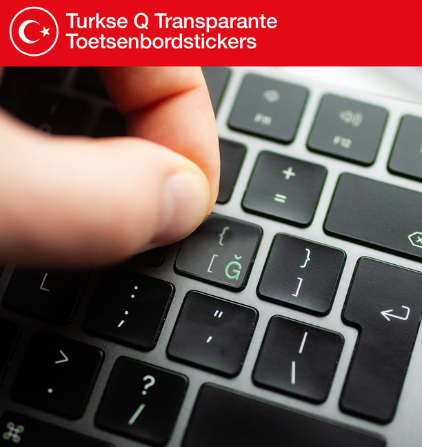 Turkse Q Transparante Toetsenbordstickers