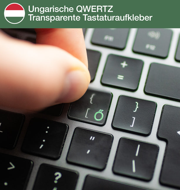 Ungarische QWERTZ Transparente Tastaturaufkleber