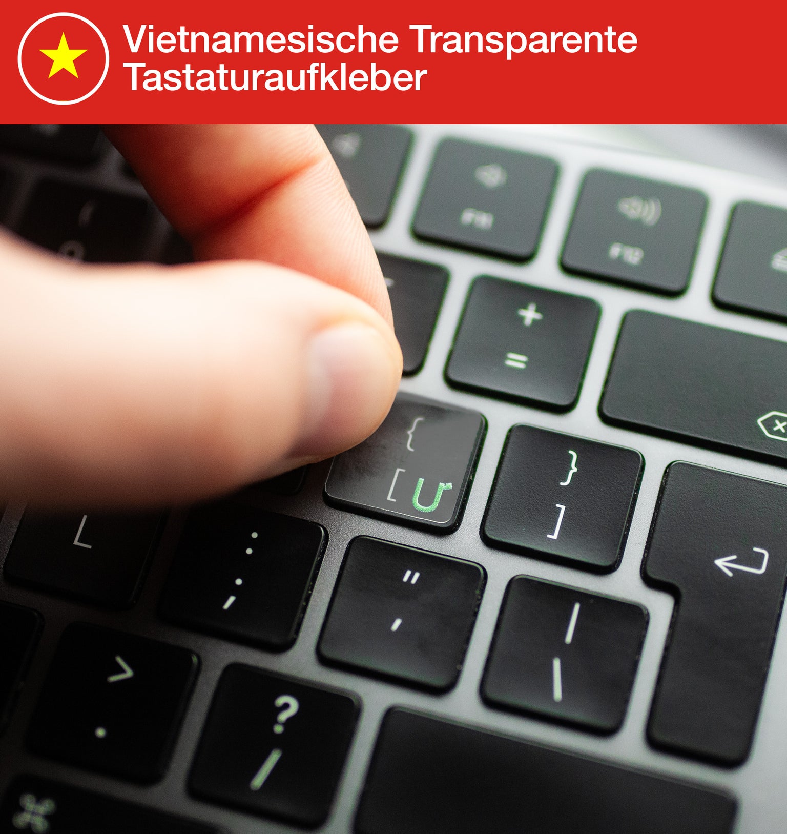 Vietnamesische Transparente Tastaturaufkleber