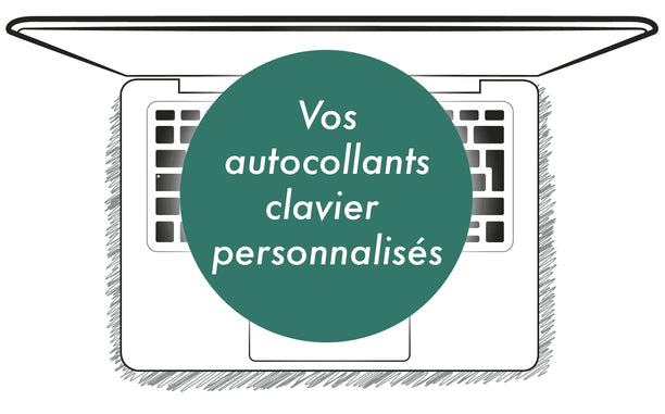 Stickers Autocollants Clavier Personnalisé Constructeur