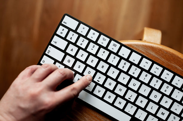 Witte Laptop Toetsenbordstickers 1