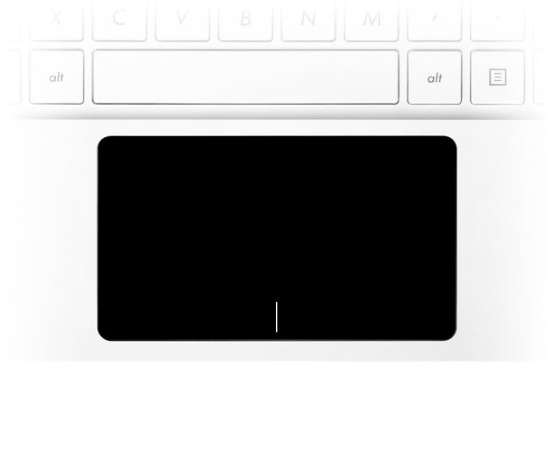 Zwarte Laptop Trackpad Sticker