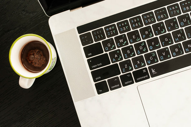 Schnelle Sprachwechsel-Tastaturaufkleber für Mac